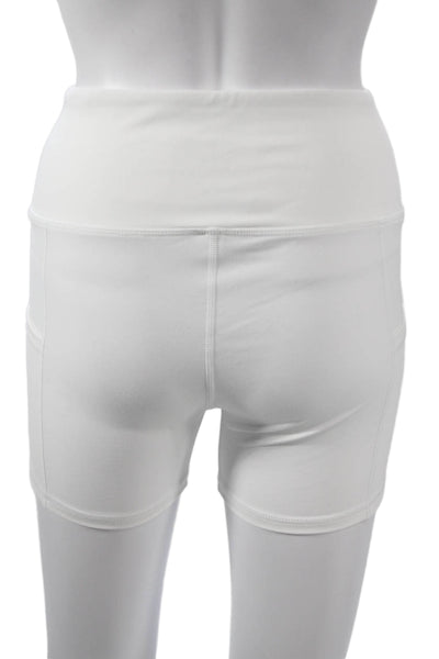 Varley Women Athletic White Shorts Size S