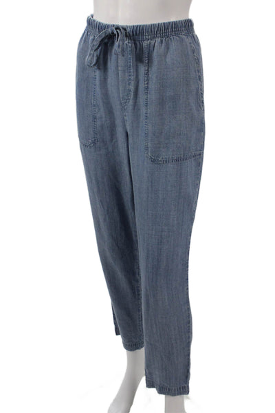 Splendid Womens Ankle Pull On Pants Blue Lyocell Casual Size S