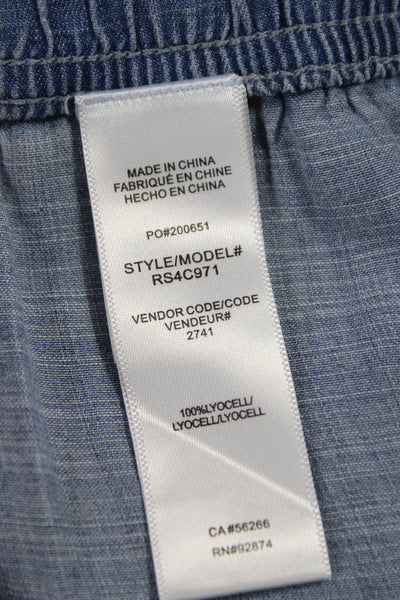 Splendid Womens Ankle Pull On Pants Blue Lyocell Casual Size S