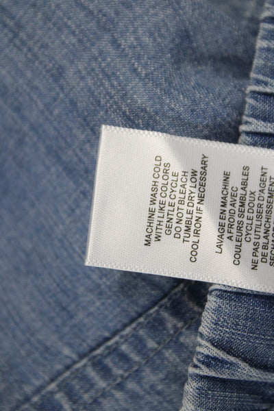 Splendid Womens Ankle Pull On Pants Blue Lyocell Casual Size S