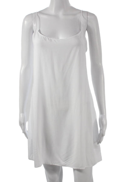 J Crew Women Slip Dress White Scoop Neck Sleeveless Above Knee Size XS
