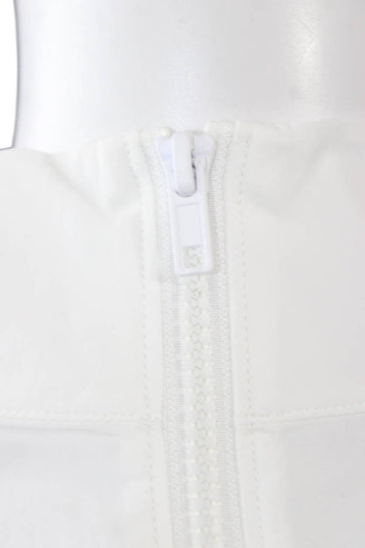 Spiritual Gangster Womens Windbreaker Jacket White Nylon Zip Long Sleeve Size S