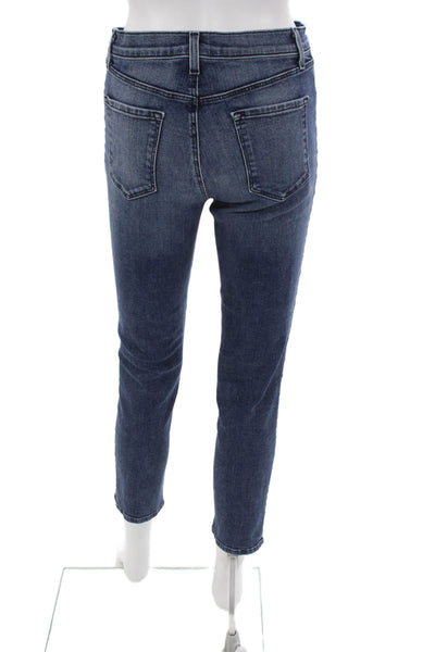 J Brand Womens Cropped Blue Mid Rise Jeans Size 27