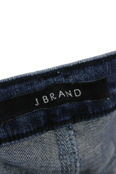 J Brand Womens Cropped Blue Mid Rise Jeans Size 27