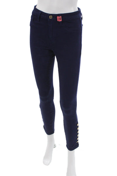 L Agence Womens Skinny High Rise Jeans Blue Size 27