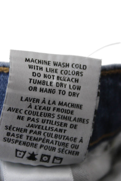 Hudson Womens Skinny Blue Jeans Mid Rise Cotton Size 26