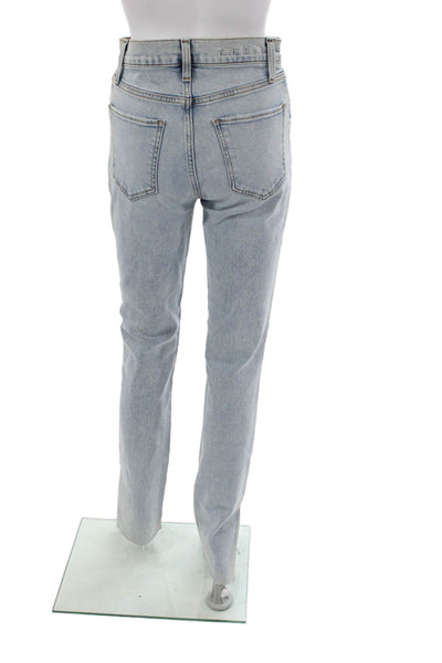 Favorite Daughter Womens Straight Jeans Blue High Rise Size 27