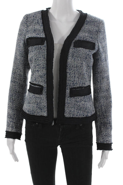 Michael Michael Kors Womens Basic Jacket Multicolor Abstract Long Sleeve Size 4