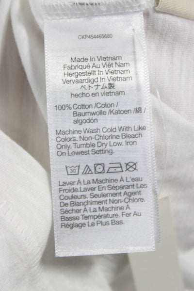 Madewell Womens Basic V-Neck Cotton Tank Sleeveless White Size 2XS