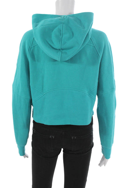 Lululemon Womens Blue Cotton Crew Neck Long Sleeve Sweater Size XS