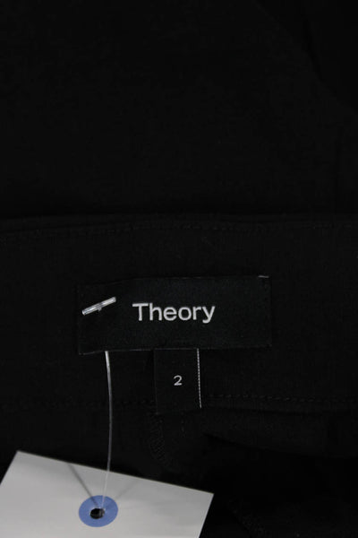 Theory Women Cropped Black Pants Size 2