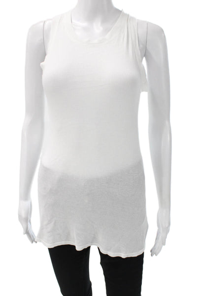 Standard James Perse Women Basic Scoop Neck Sleeveless Tank White Size 3