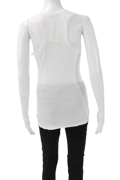 Standard James Perse Women Basic Scoop Neck Sleeveless Tank White Size 3