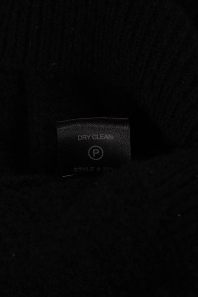 360 Cashmere Womens Pullover Sweater Black 100% Cashmere Round Neck Size S