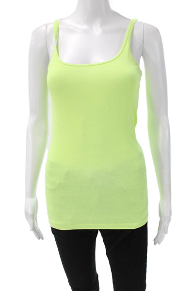 J Crew Womens Green Cotton Scoop Neck Camisole Solid Sleeveless Size S