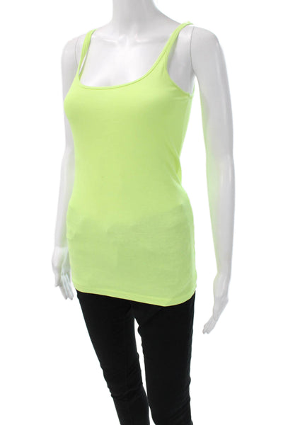 J Crew Womens Green Cotton Scoop Neck Camisole Solid Sleeveless Size S