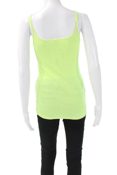 J Crew Womens Green Cotton Scoop Neck Camisole Solid Sleeveless Size S