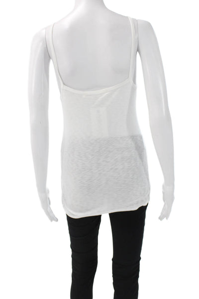 Michael Stars Women V-Neck Sleeveless Camisole White 50% Supima Size One Size