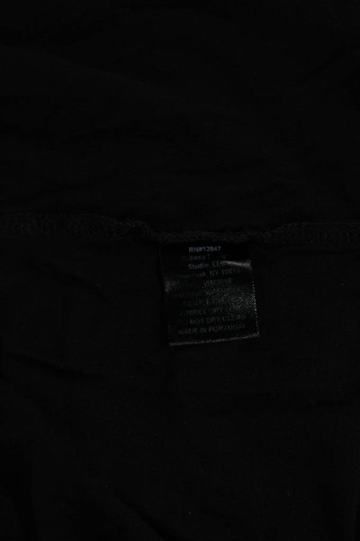 Nili Lotan Women Basic Tank Scoop Neck Sleeveless Viscose Black Size S