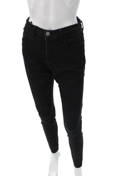 J Brand Women Skinny Jeans Black Mid Rise 28 Inseam Size 26