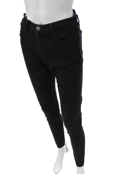 J Brand Women Skinny Jeans Black Mid Rise 28 Inseam Size 26