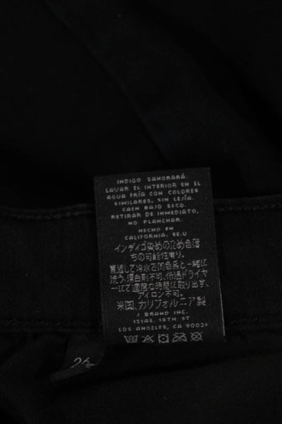J Brand Women Skinny Jeans Black Mid Rise 28 Inseam Size 26