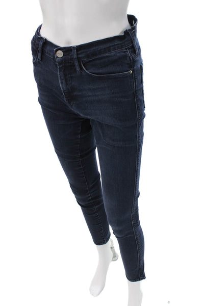 Frame Denim Women Skinny Jeans Blue High Rise Button Fly Size 27