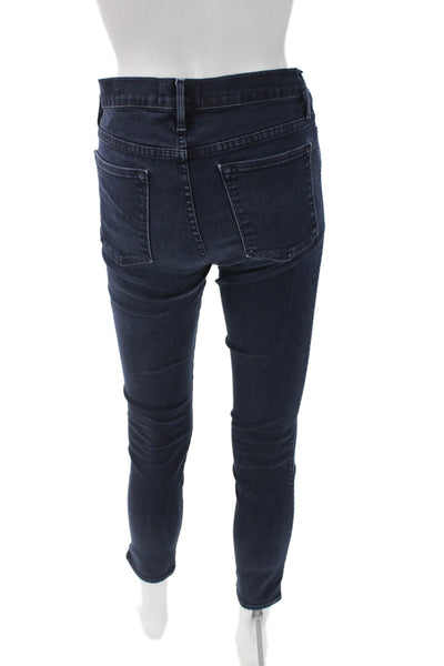 Frame Denim Women Skinny Jeans Blue High Rise Button Fly Size 27