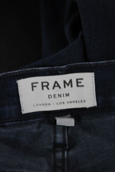 Frame Denim Women Skinny Jeans Blue High Rise Button Fly Size 27