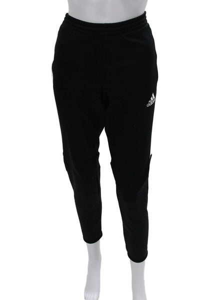 Adidas Mens Track Pants Black Polyester Pull On Size S