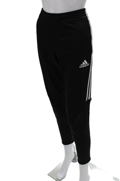 Adidas Mens Track Pants Black Polyester Pull On Size S