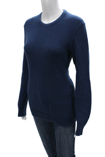 Banana Republic Womens Pullover Sweater Blue Cotton Crewneck Long Sleeve Size S