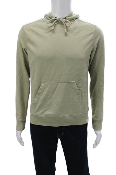 Free Planet Mens Pullover Hoodie Green 60% Cotton 40% Polyester Size XS
