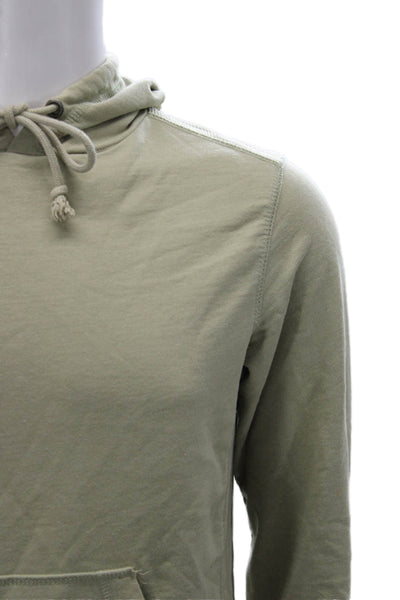Free Planet Mens Pullover Hoodie Green 60% Cotton 40% Polyester Size XS