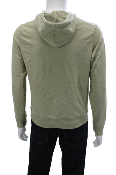 Free Planet Mens Pullover Hoodie Green 60% Cotton 40% Polyester Size XS