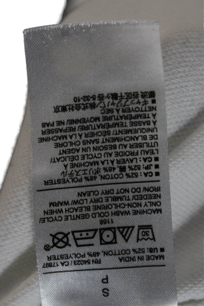 Banana Republic Mens Cotton Blend Button Up Shirt White Size S