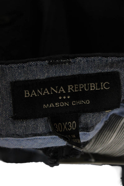Banana Republic Mens Blue Chino Pants Stretch 97% Cotton Size 30
