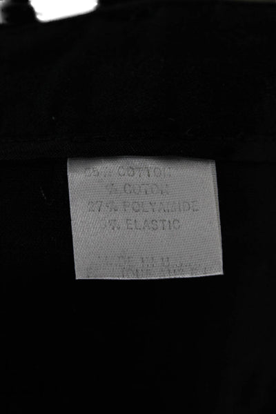 Theory Womens Dress Pants Black Cotton Zip Inseam 29 Size 4
