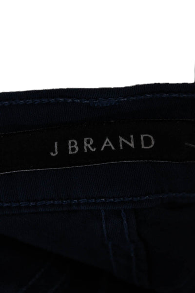 J Brand Womens Cropped Jeans Blue Cotton Mid Rise 24 Inseam Size 26