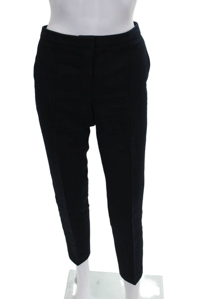Sandro Women Dress Pants Black Cotton Zip Size 38
