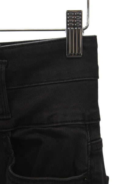 Frame Womens Flared Black Jeans High Rise Cotton Blend Size 26