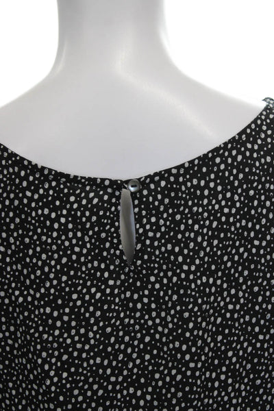 Velvet by Graham & Spencer Women Black Scoop Neck 3/4 Sleeve Blouse Size XS