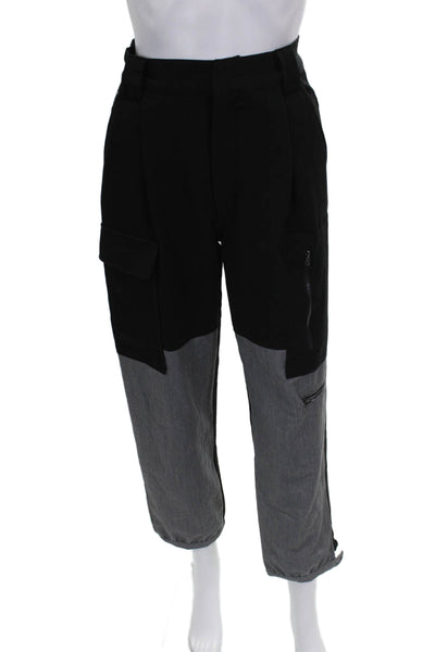 Kimberly Taylor Women Cargo Pants Black Polyester Zip Closure Size S
