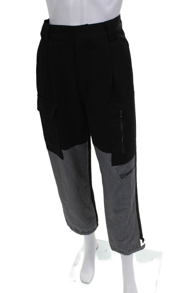 Kimberly Taylor Women Cargo Pants Black Polyester Zip Closure Size S