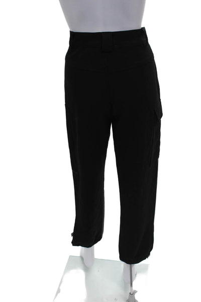 Kimberly Taylor Women Cargo Pants Black Polyester Zip Closure Size S