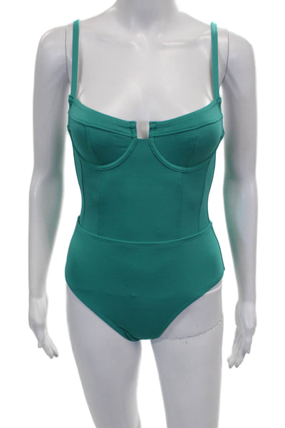Kimberly Taylor Women Green One Piece Pants 65% Polyamide 35% Spandex Size XS