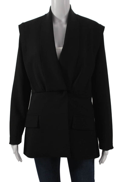 Oscar The Collection Womens Basic Jacket Black Long Sleeve Size 40