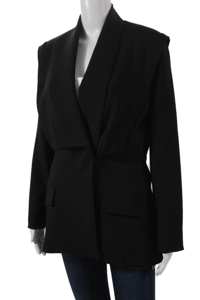 Oscar The Collection Womens Basic Jacket Black Long Sleeve Size 40
