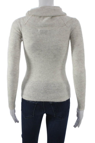 Madewell Womens Ivory Alpaca Cowl Neck Pullover Sweater Long Sleeve Size 2XS