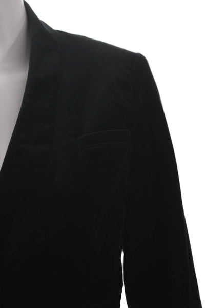 Anthropologie Women Basic Jacket Black Long Sleeve Button Size 0